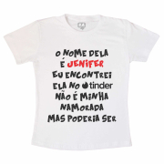 Camiseta O Nome Dela é Jenifer - Branca 