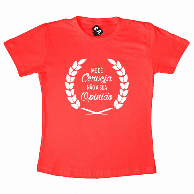 Camiseta Opinião - Vermelha 