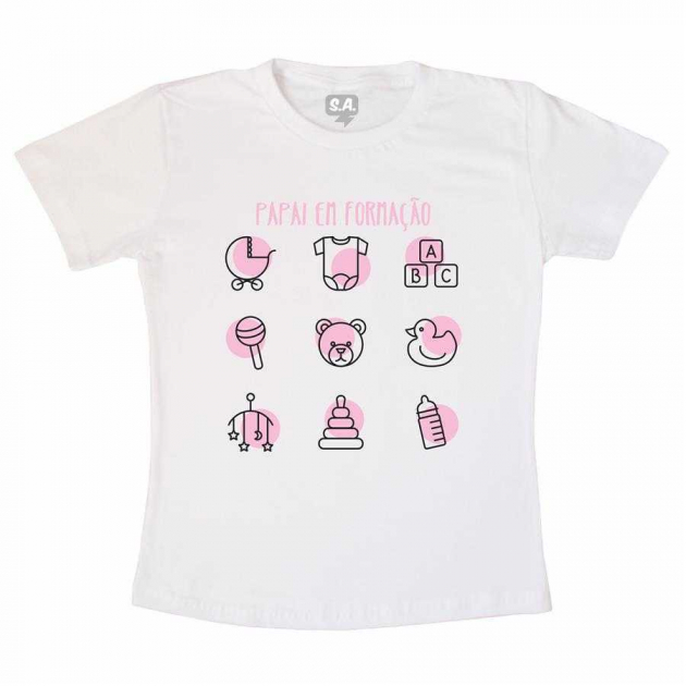 Camiseta Pai de Menina em Formação