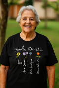 Camiseta Para A Vovó Jardim da Vovó Personalizada 
