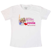 Camiseta Personalizada com foto para Vovó