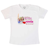 Camiseta Personalizada com foto para Vovó