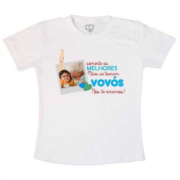 Camiseta Personalizada com foto para Vovó