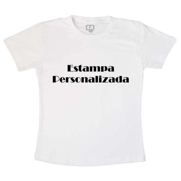 Camiseta Personalizada Infantil Frente e Verso