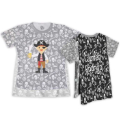 Camiseta Pirata Com Capa