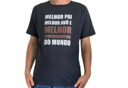 Camiseta Preta Dia dos pais - Melhor churrasqueiro 