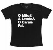 Camiseta Preta Dia dos pais O Mito
