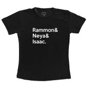 Camiseta Preta Infantil Nomes