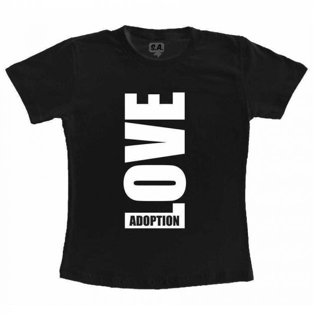 Camiseta Preta Love Adoption