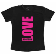 Camiseta Preta Love Adoption