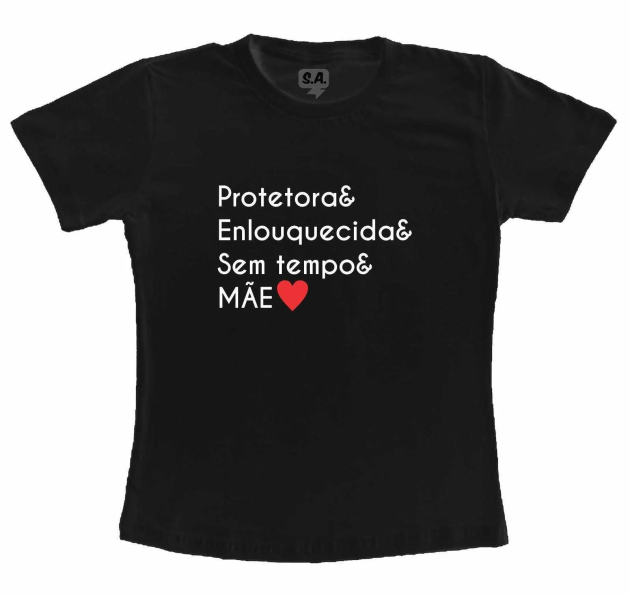 Camiseta Preta - Mãe Protetora 