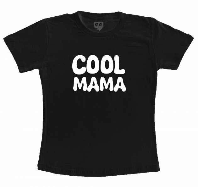 Camiseta Preta Mamãe Cool