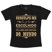 Camiseta Preta Melhor Esposa