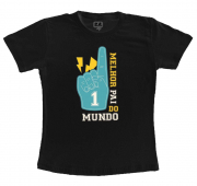 Camiseta Preta  Melhor Pai Do Mundo