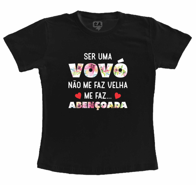 Camiseta Preta - Ser Vovó 