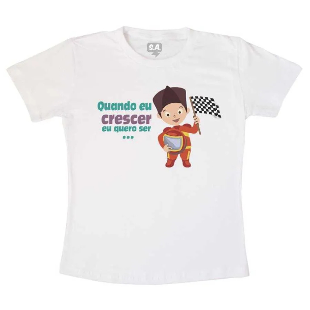 Camiseta Quando eu crescer quero ser piloto