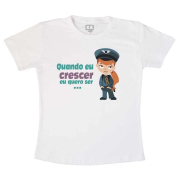 Camiseta Quando eu crescer quero ser policial