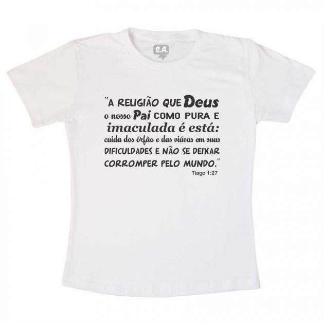 Camiseta Religião de Deus