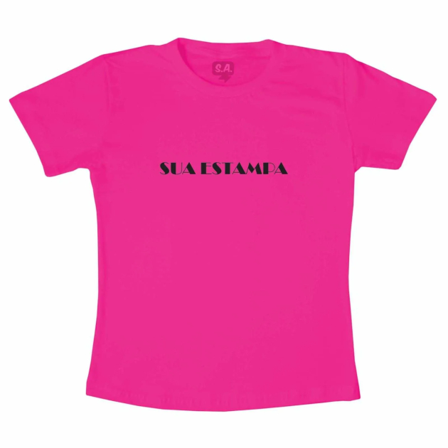 Camiseta Rosa Personalizada Adulto Tradicional