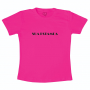 Camiseta Rosa Personalizada Infantil