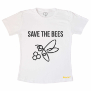 Camiseta Save The Bee - Branca