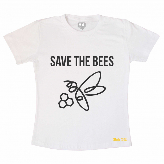 Camiseta Save The Bee - Branca