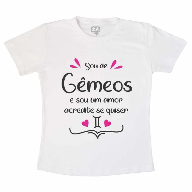 Camiseta Sou de Gêmeos