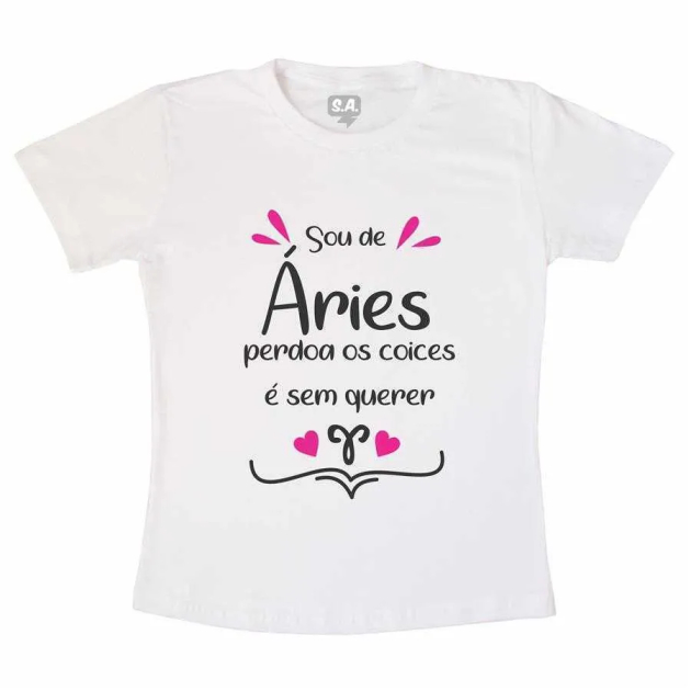 Camiseta Sou de Áries