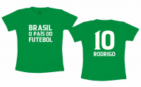 Camiseta Verde Brasil O País Do Futebol