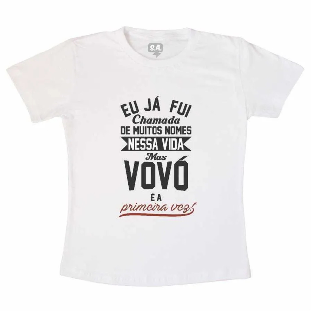 Camiseta Vovó Primeira vez