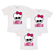 Camisetas Aniversário Caveira Monster High