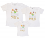 Camisetas Kit Família  2021 Bons Motivos Para Amar Minha Família 