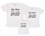 Camisetas Kit Família  Ano Novo Vida Nova 