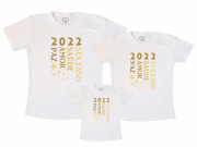Camisetas Kit Família Desejos Para 2022