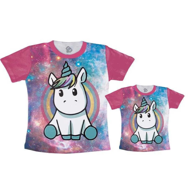 Camisetas Tal Mãe, Tal Filha Unicórnio