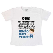 Camisetinha Divertido Oba, Fui Promovido