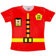 Camisetinha Infantil Bombeiro