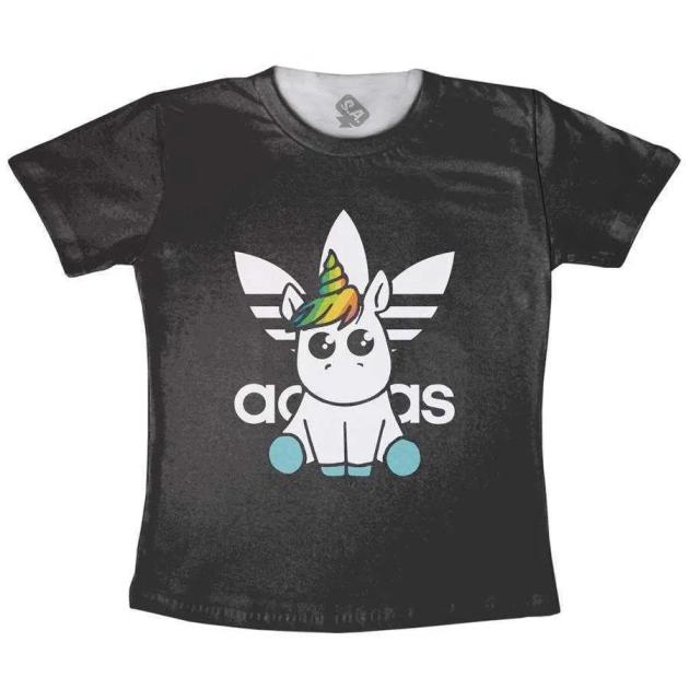 Camisetinha Infantil Unicornio Adidas