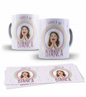 Caneca De Porcelana Estampa Personalizada Com Nome e Foto 