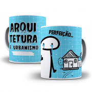 Caneca De Porcelana Flork Profissões 