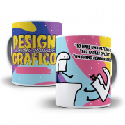 Caneca De Porcelana Flork Profissões 