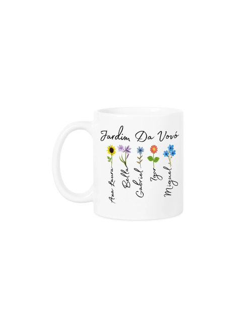 Caneca Dia Dos Avós-  Jardim encantado