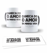 Caneca Dia Dos Namorados Amor Da Minha Vida 