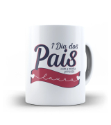 Caneca dia dos pais - Primeiro dia dos Pais com a Minha princesa - Azul