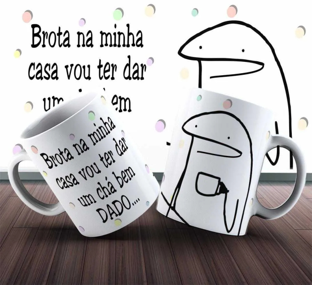 Caneca Flork vou Te Dar Um Chá Bem Dado