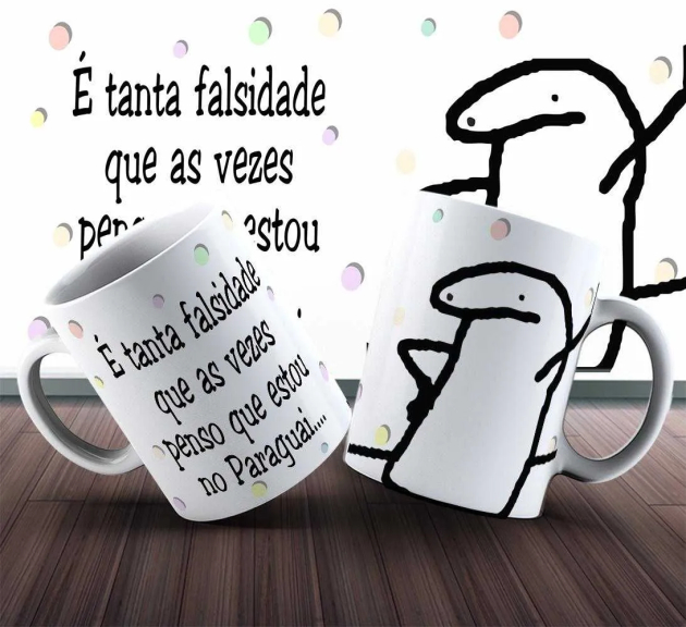 Caneca Flork É Tanta Falsidade