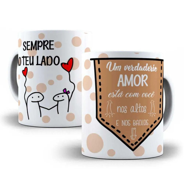 Caneca Flork Sempre Ao Teu Lado Um Verdadeiro Amor