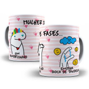 Caneca Flork Um Amorzinho, Emotiva Boca De Tandela, Mulher De Fases