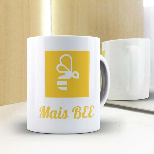 Caneca Mais Bee- Branca