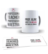 Caneca Melhor Professora Em Todas As Línguas 